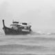 boat, storm, rain