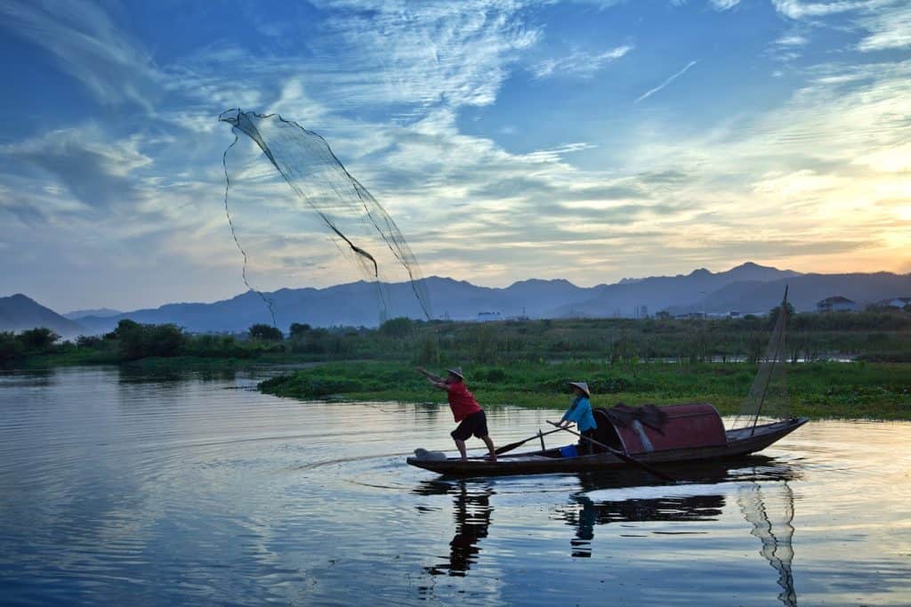 fish, fishermen, ship