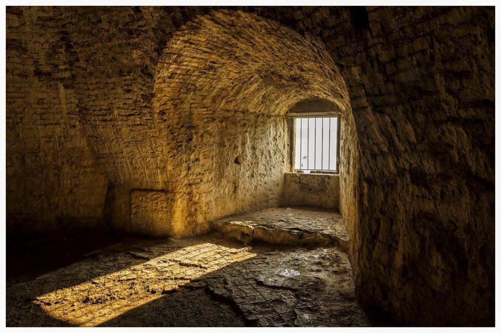 castle, light, prison