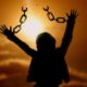 freedom, silhouette, woman