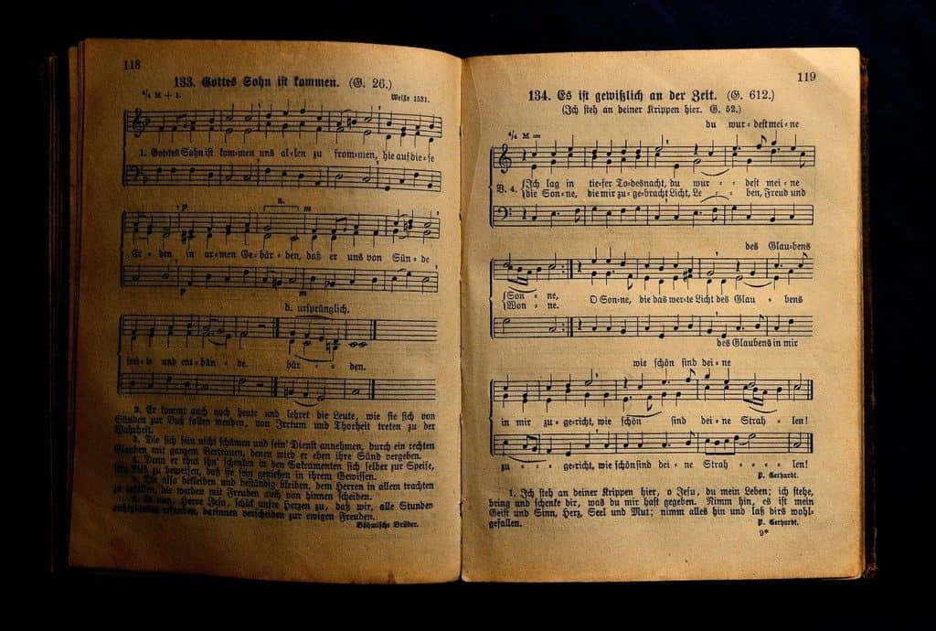 book, antiquariat, hymnal